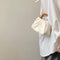 Bolso Pequeño Plegable con Asa de Madera - Diseño Nube