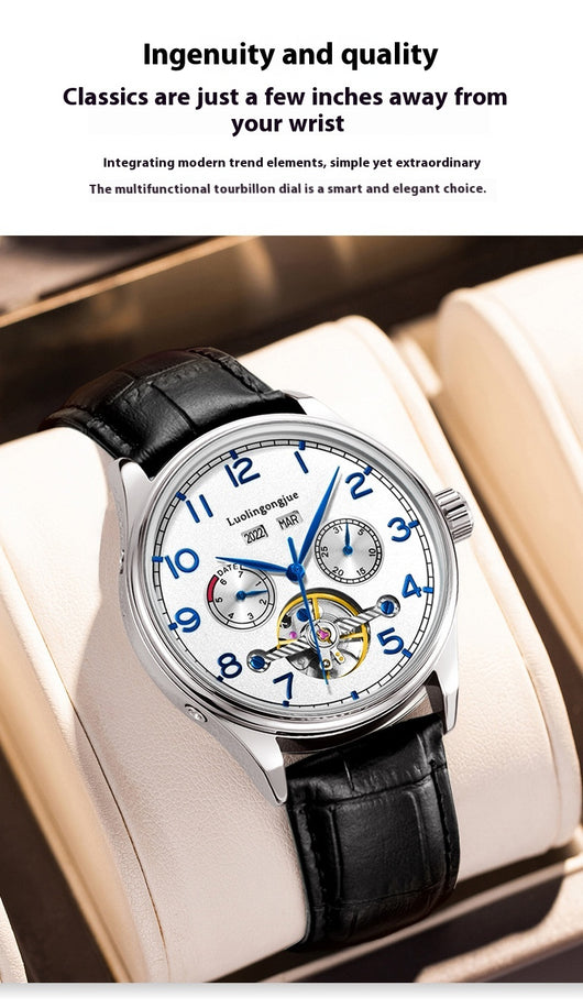 Reloj Mecánico de Acero Inoxidable para Hombre Estilo Ejecutivo - Image 14