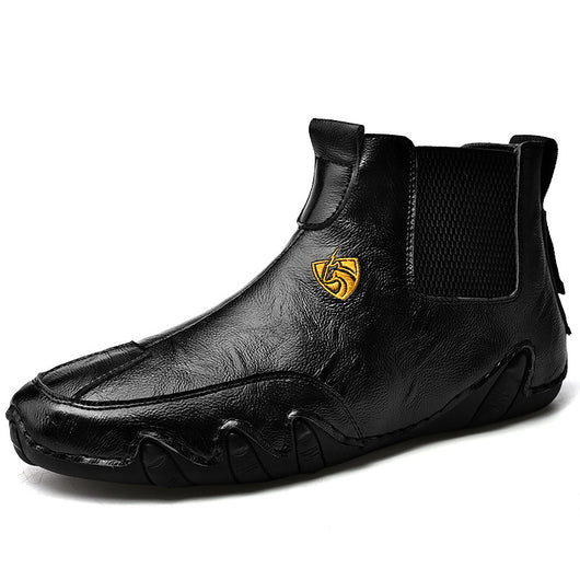 Zapatos Casuales Cálidos para Hombre de Cuero - Botines Tipo Mocasín - Image 4