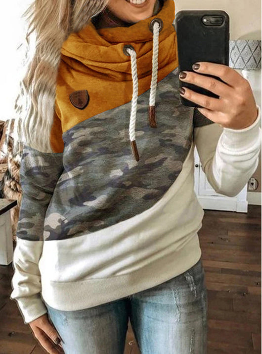 Sudadera Holgada con Capucha y Patchwork - Image 3