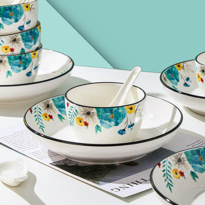 Juego de Vajilla Bone China con Diseño Floral - Image 3