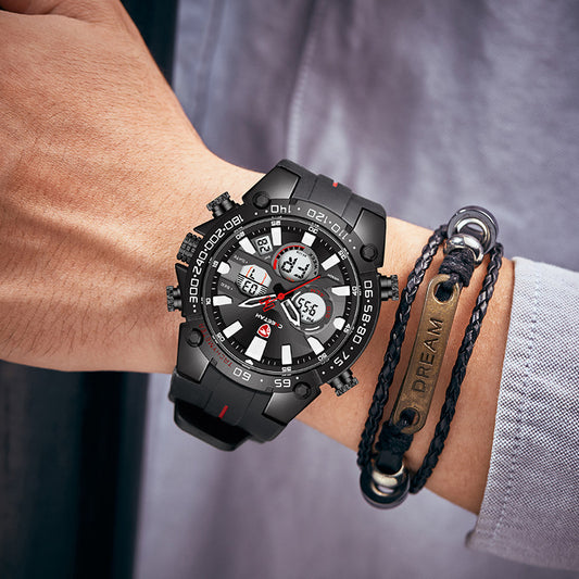 Reloj de Cuarzo Multifuncional Resistente al Agua para Hombre