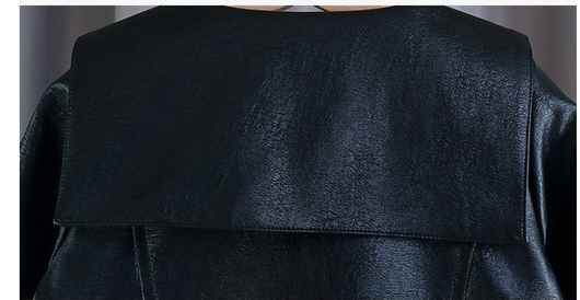 Chaqueta de Cuero Infantil con Panel de Moda - Image 13
