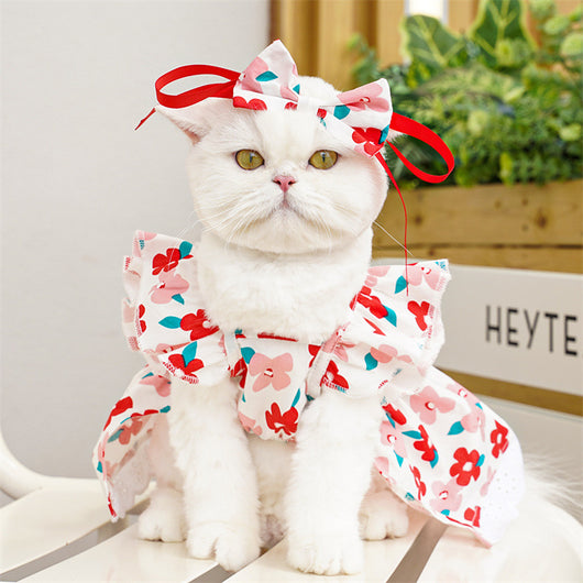 Vestido para Mascotas con Mangas Volantes - Tres Colores - Image 17