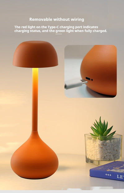 Lámpara de Mesita Nórdica Recargable con Luz Ambiental - Image 18