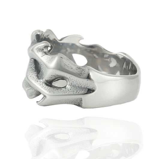 Anillo de Dragón Hueco en Acero Inoxidable Estilo Punk Retro para Hombre - Image 5