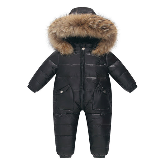Conjunto Abrigado para Bebé: Body + Chaqueta Plumón Blanco - Image 10
