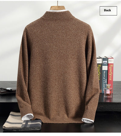Abrigo de Cuello Alto en Cashmere para Hombre - Otoño e Invierno - Image 19