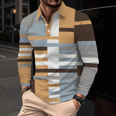 Camisa Casual Slim Fit con Estampado 3D y Cuello Solapa - Image 25