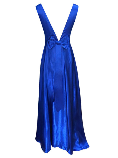 Vestido de Gala Escotado sin Mangas con Espalda Descubierta y Moño - Image 5