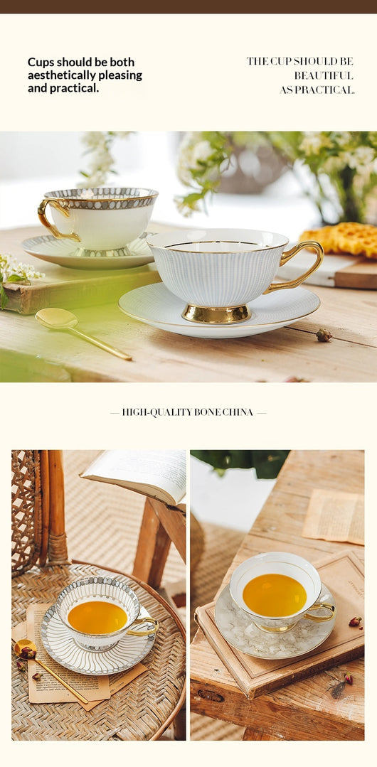 Juego de Taza y Plato de Cerámica Premium con Diseño Impreso - Image 25