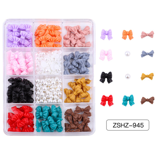Set de Adornos Navideños de Resina con Lazos y Moños Mixtos - Image 11