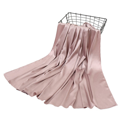 Pañuelo de Satén Monocromático Perla - Elegancia Pura - Image 3