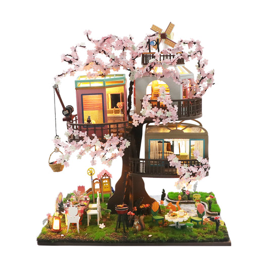 Casa de Árbol Sakura: Puzzle 3D de Madera Artesanal con Sonido Estéreo - Image 9