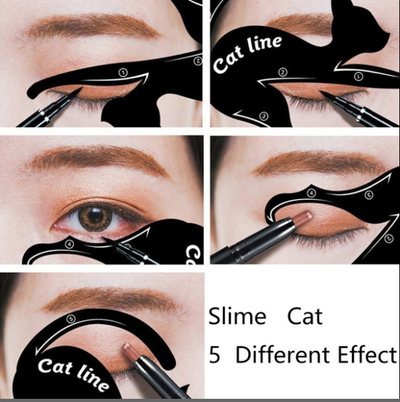 Plantilla de Delineador Felino y Sombra de Ojos - Herramienta de Maquillaje Cat Eye - Image 9