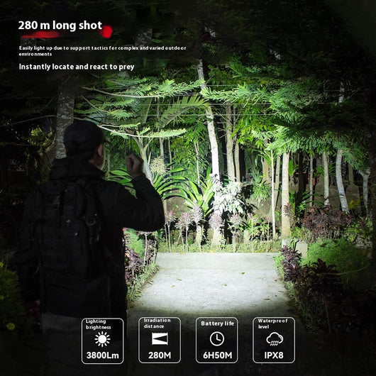 Linterna LED Potente Alcance Largo para Camping y Aventuras Outdoor - Image 4