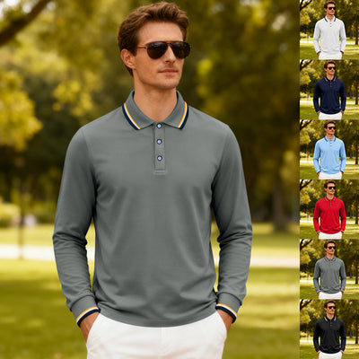Polo Jacquard Casual para Hombre - Secado Rápido y Transpirable - Image 20