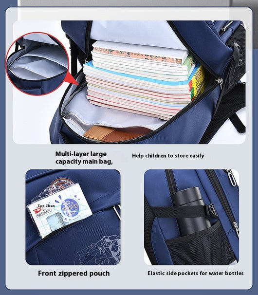 Mochila Escolar Ergonómica de Gran Capacidad con Múltiples Compartimentos - Image 16