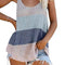 Camiseta Tirantes de Seda Helada Moda Europea y Americana
