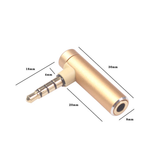 Adaptador de Audio 3.5mm Macho a Hembra con Giro de 90 Grados - Image 7