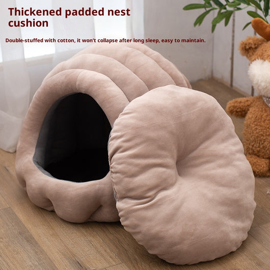 Cama Nido para Gatos Cerrada de Cuatro Estaciones - Image 4