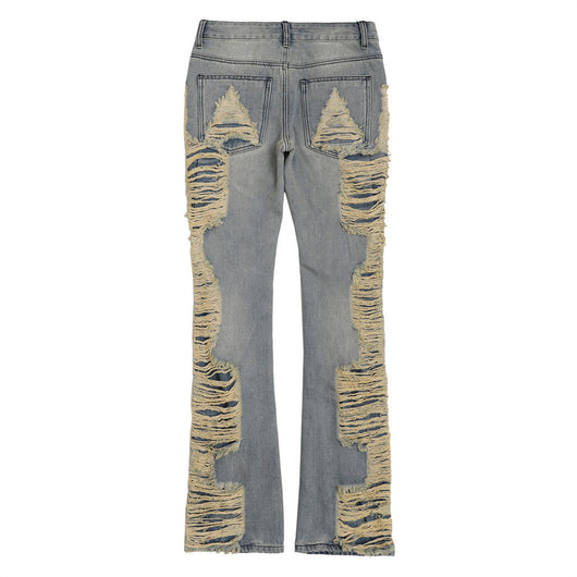 Jeans Desgastados a Mano con Efecto Vintage para Hombre - Image 6