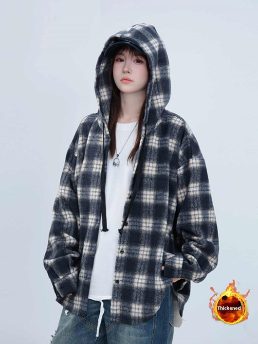 Chamarra Sudadera con Capucha Estilo Relajado Largo Medio - Image 10