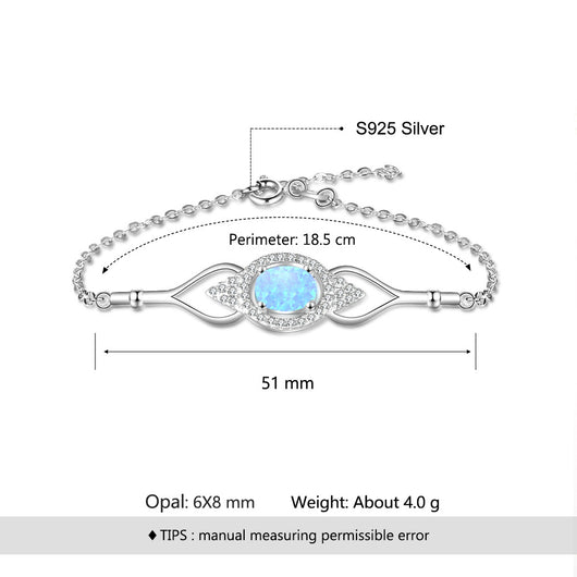 Collar y Pulsera con Colgante de Gota en Plata S925 Azul - Image 5