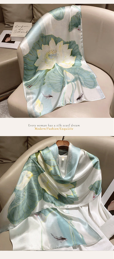 Pañuelo de Seda Hangzhou Premium Largo - Image 34