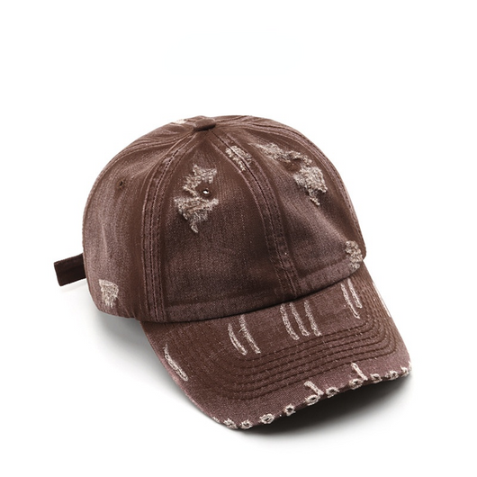 Gorra de Béisbol Desgastada con Detalles Perforados - Estilo Urbano Personalizado - Image 6