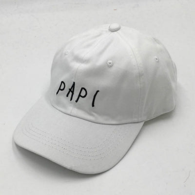 Gorra de Béisbol Papi con Bordado de Alfabeto Rosa, Blanco y Negro - Image 5