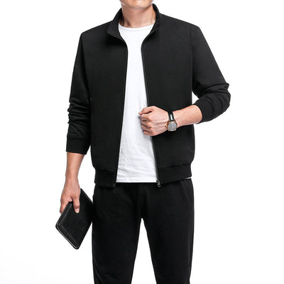 Conjunto Deportivo de 2 Piezas Talla Grande - Cardigan Casual Primavera Otoño - Image 3
