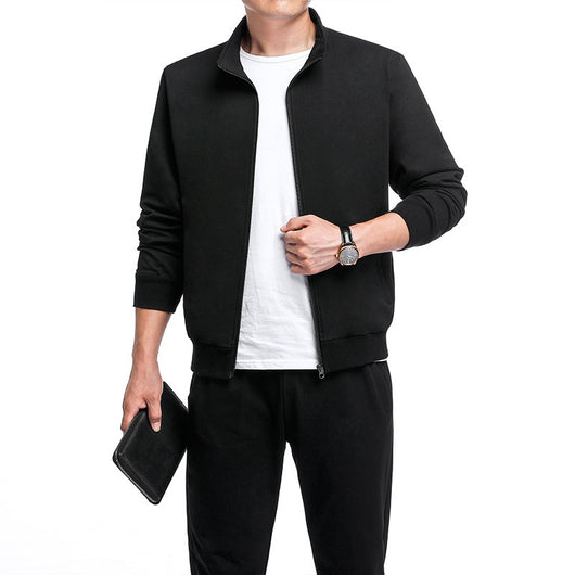 Conjunto Deportivo de 2 Piezas Talla Grande - Cardigan Casual Primavera Otoño - Image 3