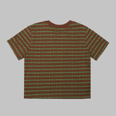 Camiseta Rayada Holgada de Manga Corta - Cuello Redondo Versátil - Image 3