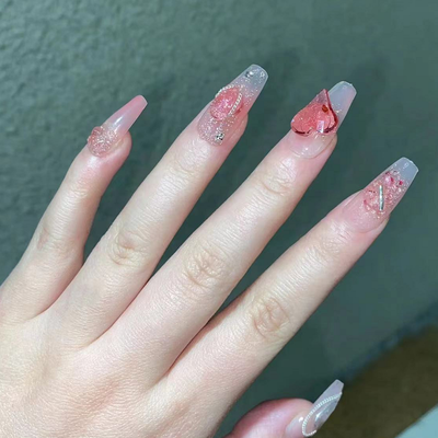 Uñas Postizas Diseño Fresa Verano - Image 7