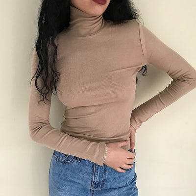 Blusa Básica Cuello Alto Versátil y Cómoda - Image 19