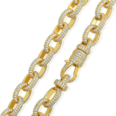 Pulsera para Hombre con Botón Ovalado Retorcido Grande - Image 11