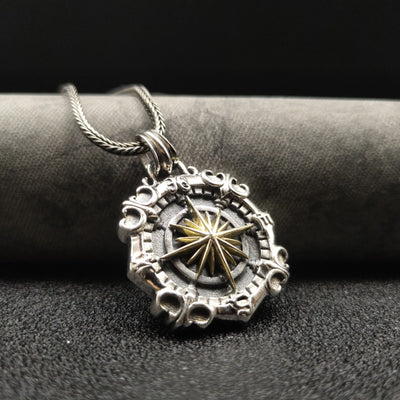 Dije Brújula Profundidades Plata 925 para Hombre - Image 6