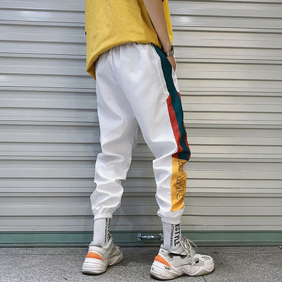 Pantalones deportivos hombre estilo coreano sueltos Harlan con puños ajustables - Image 4