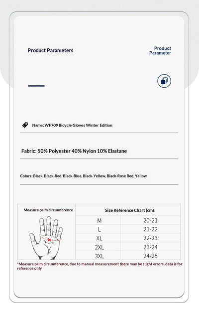 Guantes de Ciclismo con Forro Polar, Cálidos y Compatibles con Pantalla Táctil - Image 7