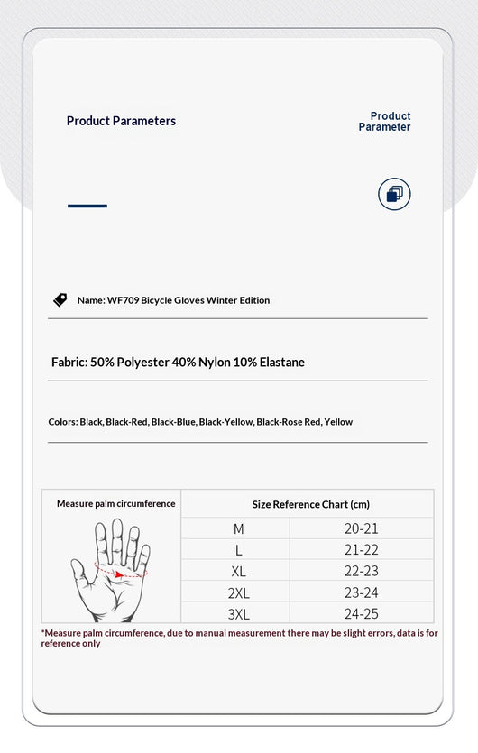 Guantes de Ciclismo con Forro Polar, Cálidos y Compatibles con Pantalla Táctil - Image 7