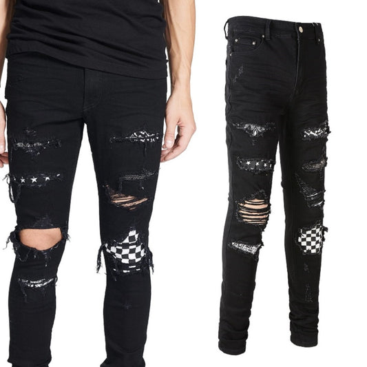 Jeans Vintage Plisados con Detalles Rotos - Estilo Juvenil - Image 2