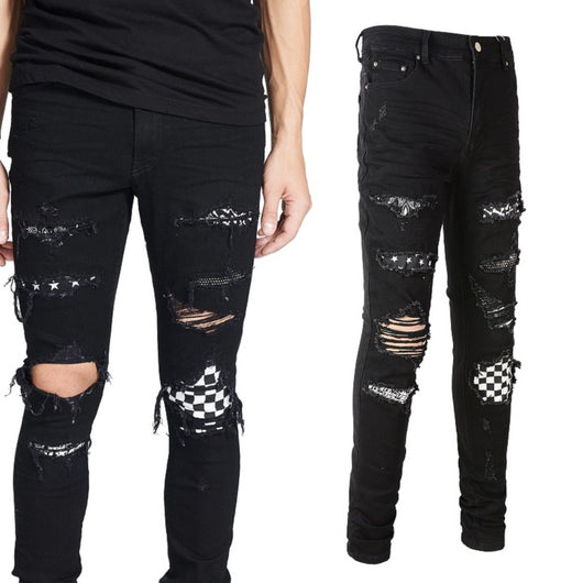 Jeans Vintage Plisados con Detalles Rotos - Estilo Juvenil - Image 2