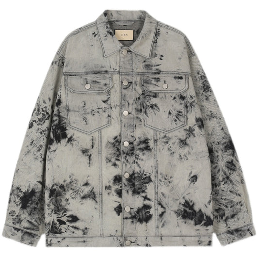 Chaqueta Denim Tie Dye Retro Original para Mujer - Image 5
