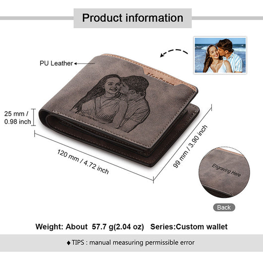 Billetera Personalizada con Grabado de Foto - Regalo Perfecto para Papá - Image 7