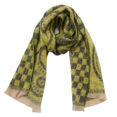 Bufanda Cuello Cálido Estampado Paisley Jacquard Unisex - Image 7
