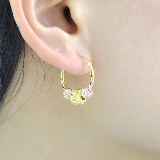 Aretes de Plata 925 con Baño de Oro 18k para Mujer - Image 4