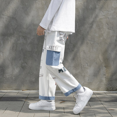 Pantalones Cargo Rectos Oversized de Tela Gruesa Marca Tide - Image 9