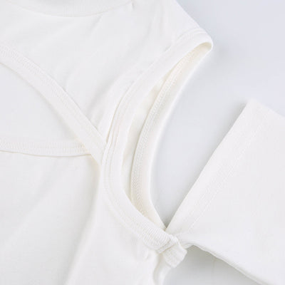 Enterizo Ajustado de Manga Larga con Cuello Cuadrado para Mujer - Image 16