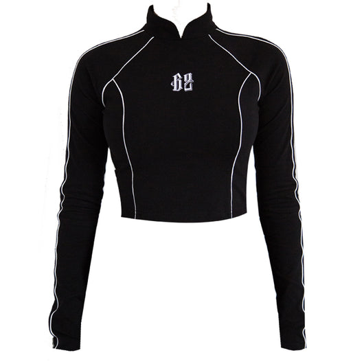 Sudadera Deportiva con Cuello Mao Bordado y Mangas Largas - Image 7